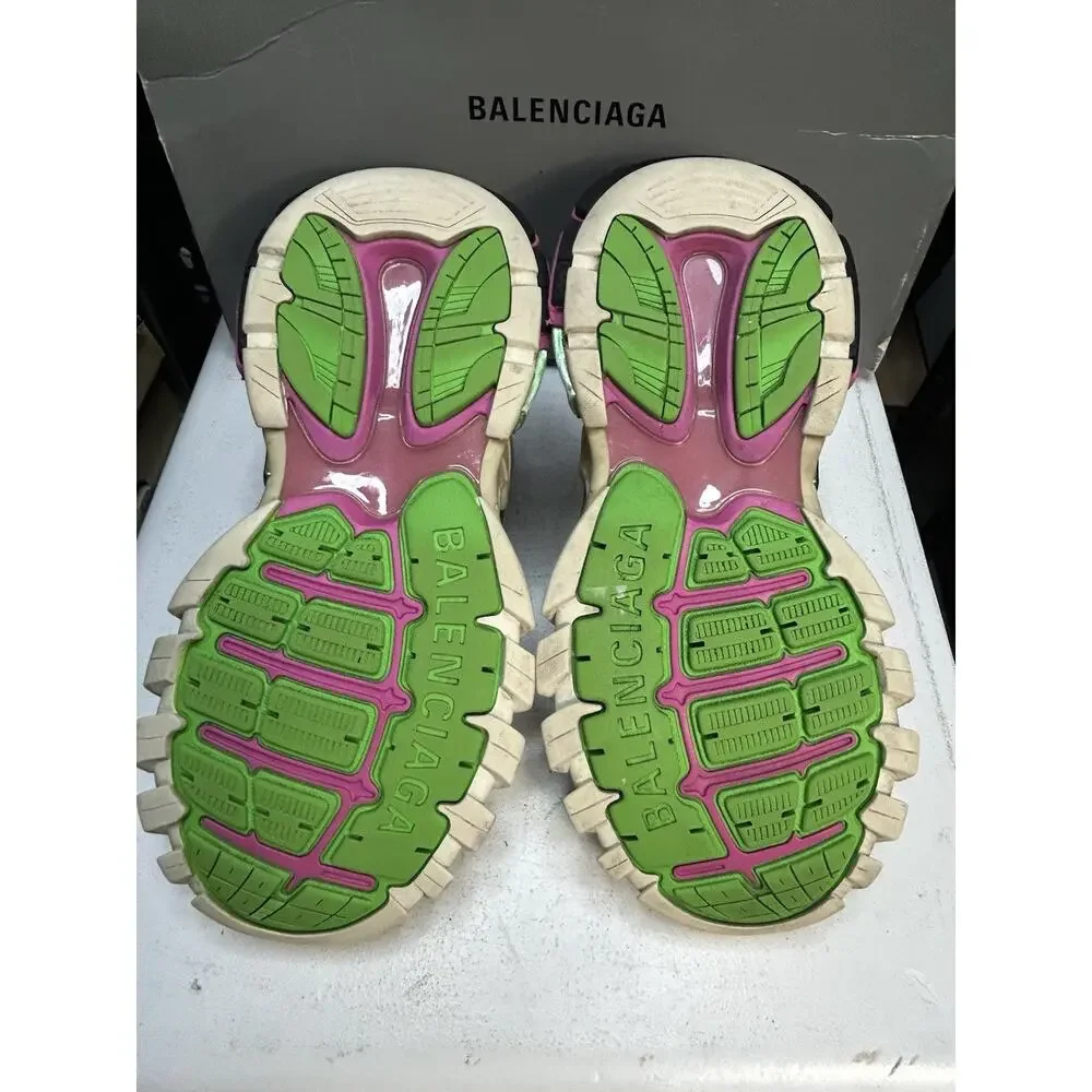Balenciaga Track 2 Pink Green Sneaker Size 8.5 US Mens